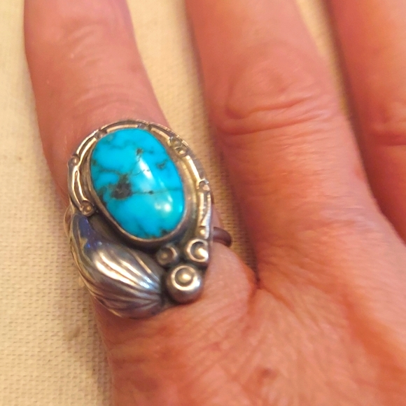 🌟FINAL SALE !!!Genuine Native American turquoise sterling 🌟 - Picture 4 of 8